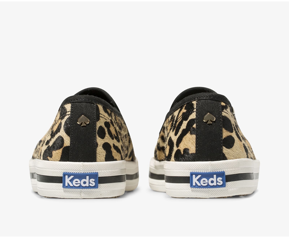 Slip On Γυναικεια - Keds Kate Spade New York Calf Hair Slip On - Λεοπαρ - CHDQW9751